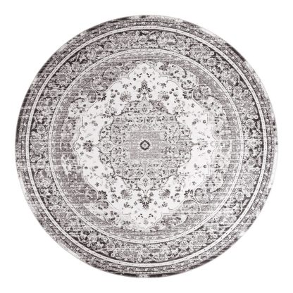 Havana Rug - Round rug in black/white Ø200 cm