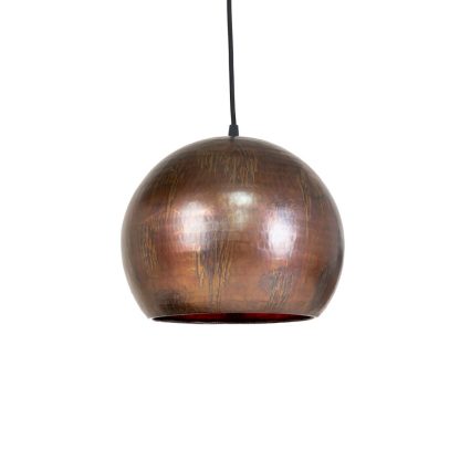 Albi Ball Lamp - Brown hamered lamp