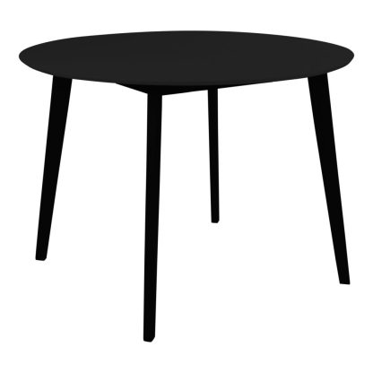 Vojens Dining Table - Dining table in black Ø105x75 cm
